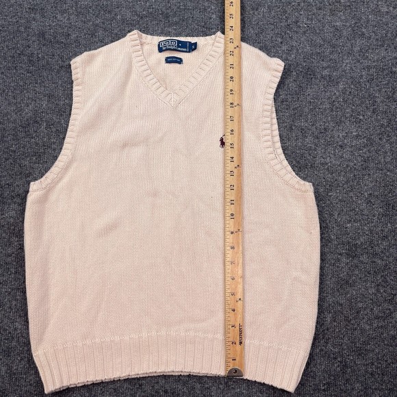 Ralph Lauren Cream V-Neck Sweater Vest - Picture 6 of 15
